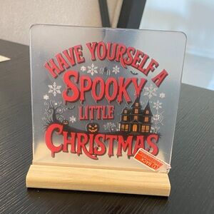 Spooky Christmas Holiday Sign